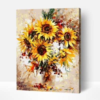 Paint by Numbers Kit – Butterfly and Flowers – paintingnumberart