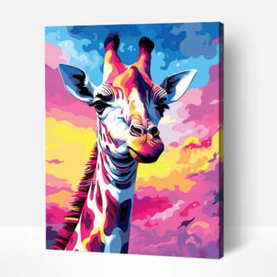 Giraffe paint by numbers