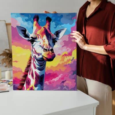 Giraffe paint by numbers