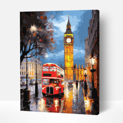 London paint by numbers kit
