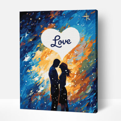 Love paint by numbers kit