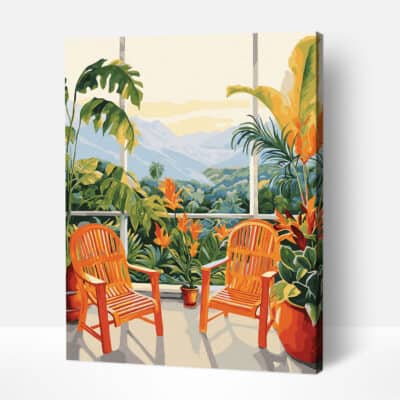 Tropical Tranquility Paint-by-Numbers Kit