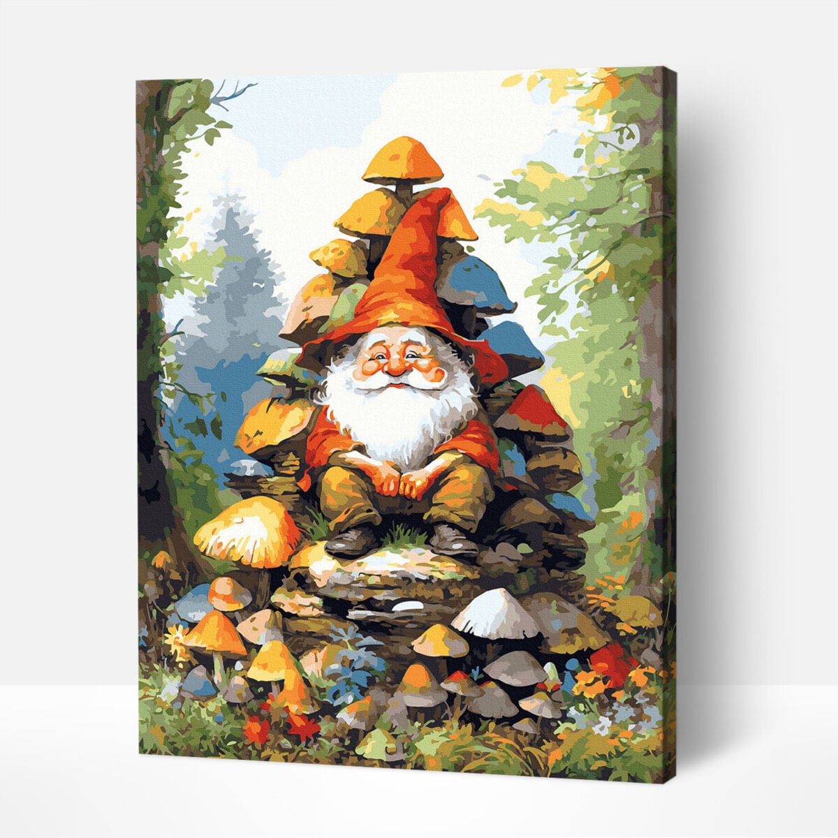 Forest Gnome Paint-by-Numbers Kit